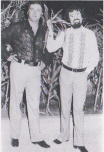 Ο Στάθης Κάβουρας με τον Κώστα Μπιλίρη στη δεκαετία του '70